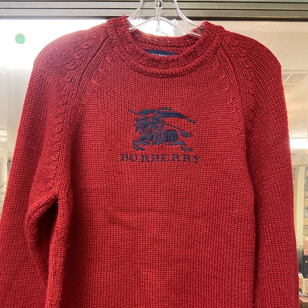 Burberry Red Knit sweater